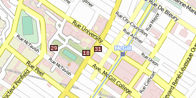 Stadtplan McCord-Museum Montreal