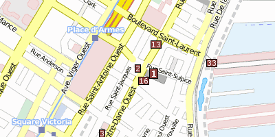 Stadtplan Place d’Armes 